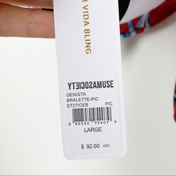 NWT Amuse Society Genista Bralette Bikini Top - Picture 7 of 7